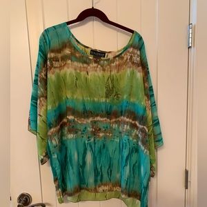 Dialogue green blouse